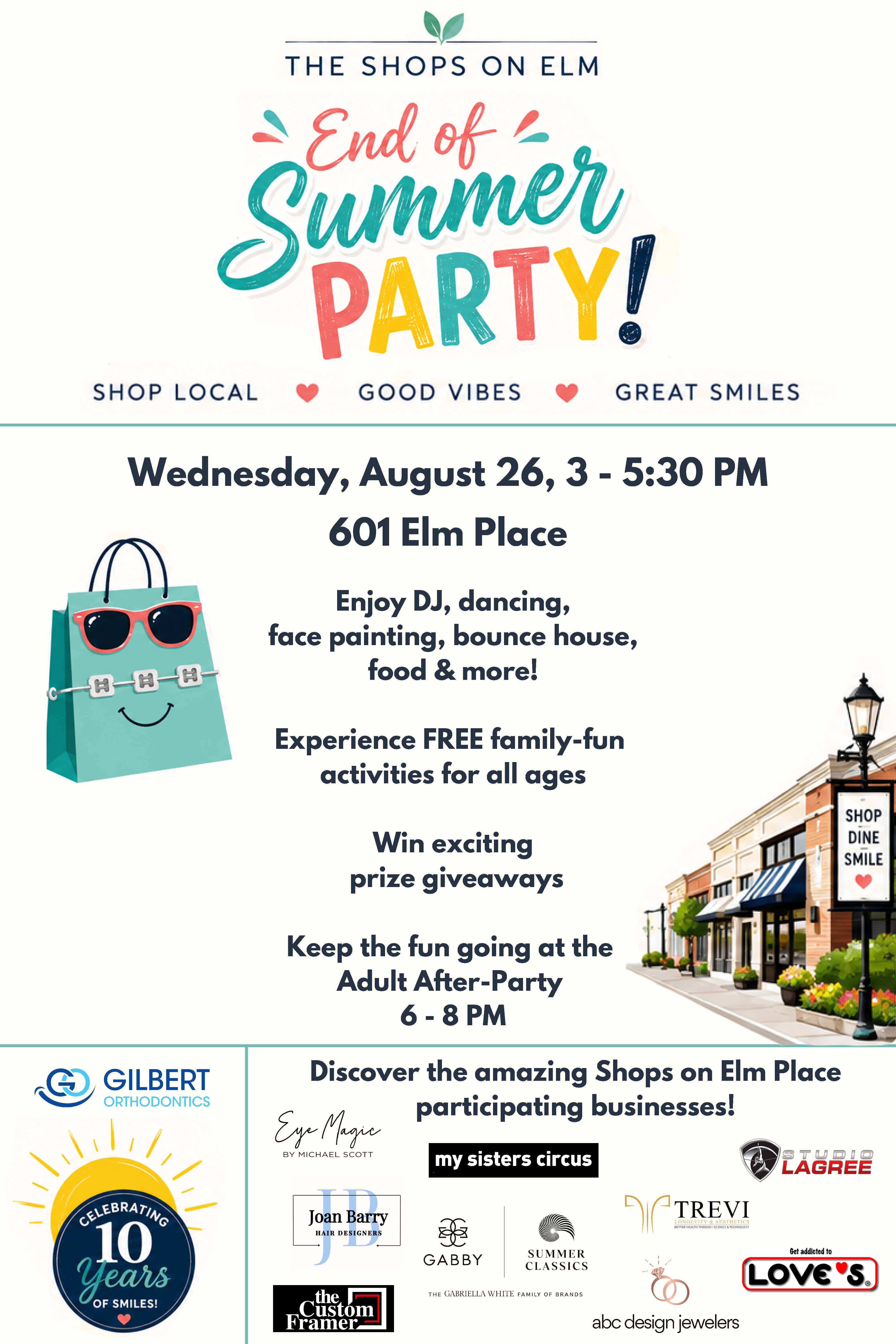 Shops on Elm Place Hosts First-Ever End of Summer Party in Highland Park